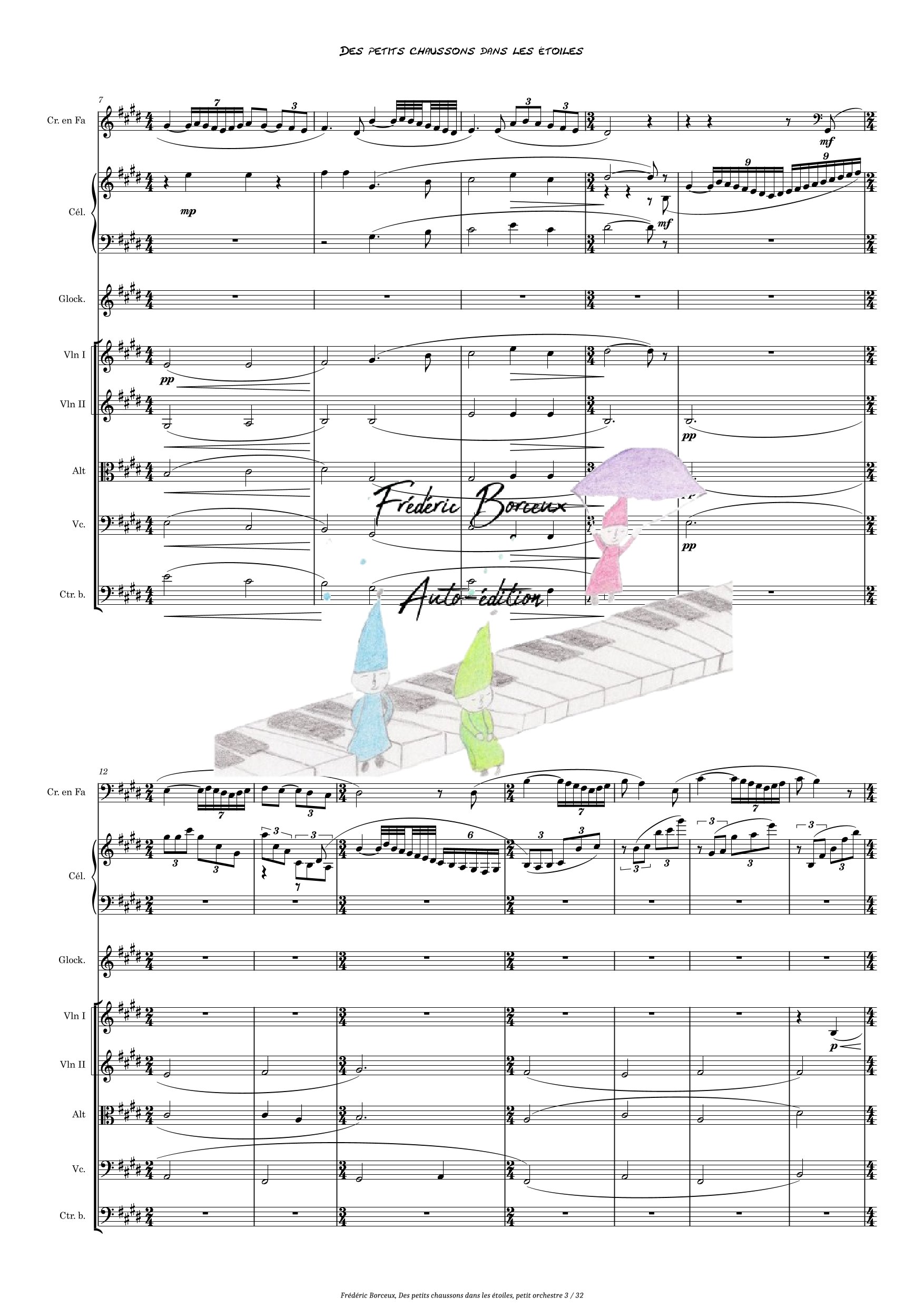 Des petits chaussons dans les étoiles, conducteur, cor/célesta/ glockenspiel/ vibraphone/cordes – Image 2