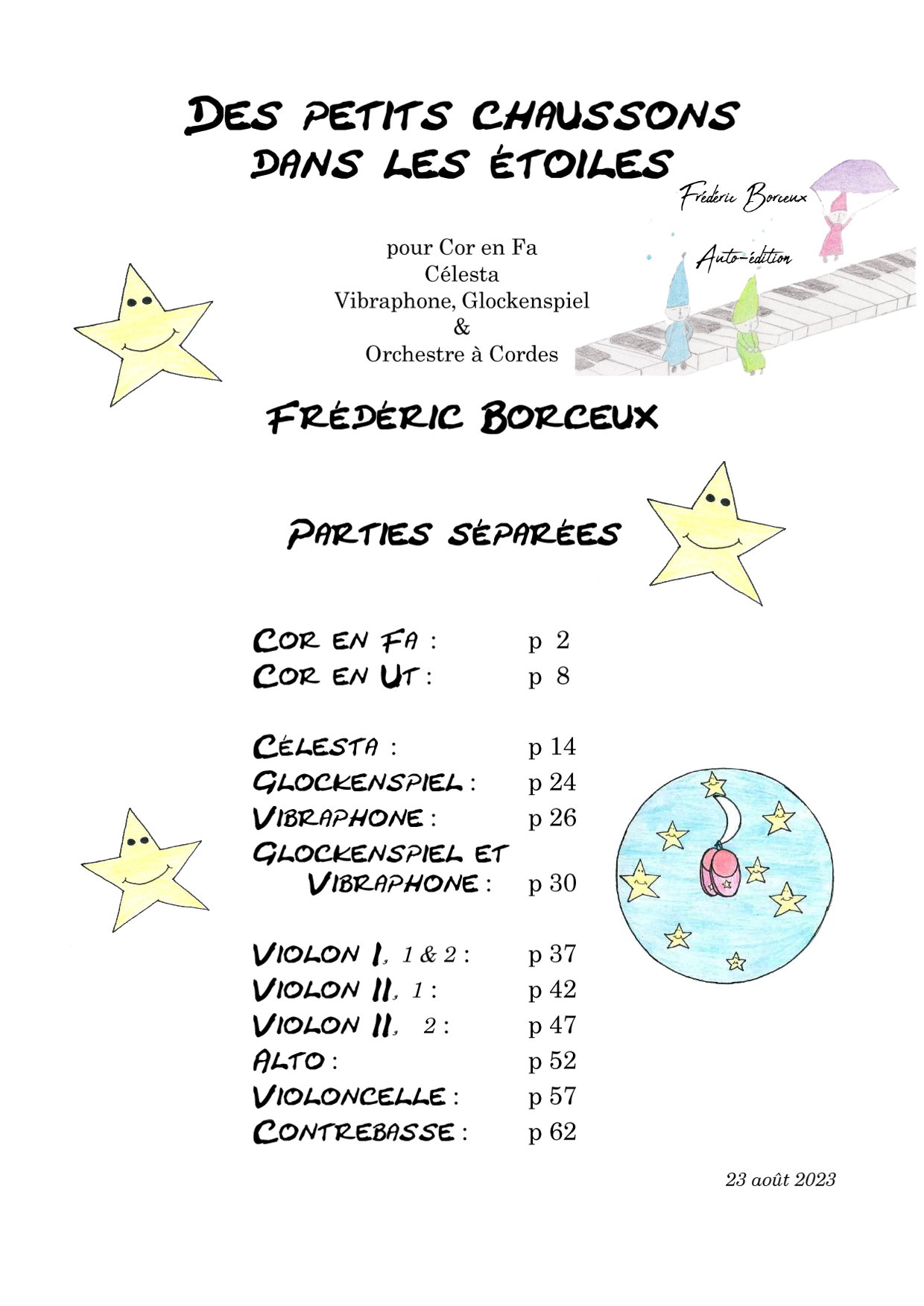 Des petits chaussons dans les étoiles, parties séparées orchestre – Image 2
