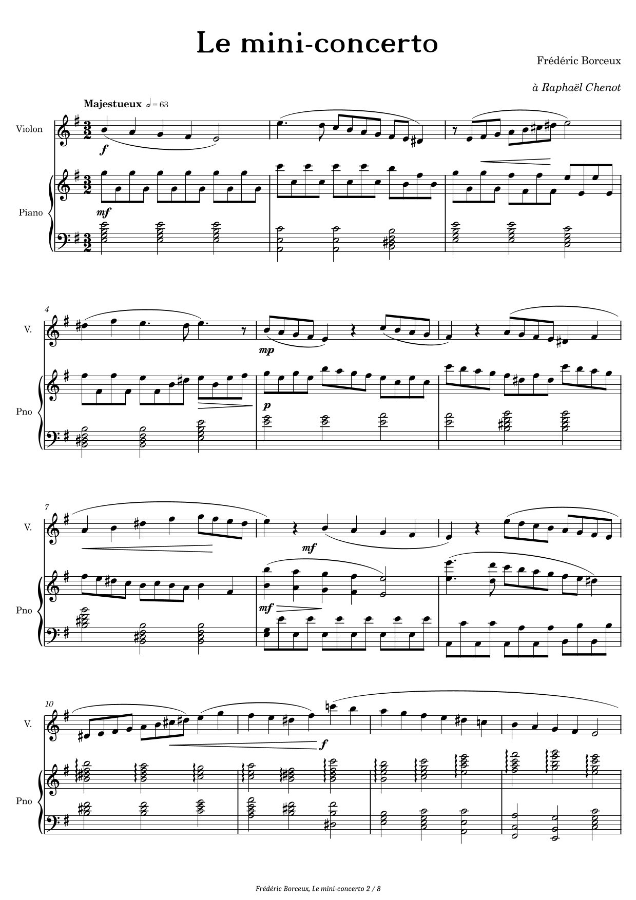 Le mini-concerto, violon/piano – Image 2